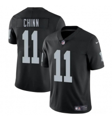 Men's Las Vegas Raiders #11 Jeremy Chinn Black 2025 Vapor Football Stitched Jersey