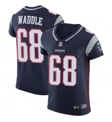 Men's Nike New England Patriots #68 LaAdrian Waddle Navy Blue Team Color Vapor Untouchable Elite Player NFL Jersey