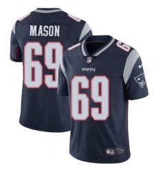 Youth Nike New England Patriots #69 Shaq Mason Navy Blue Team Color Vapor Untouchable Limited Player NFL Jersey