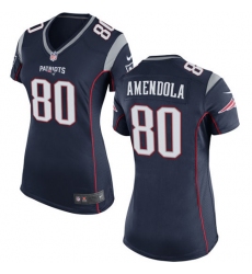 Women's Nike New England Patriots #80 Danny Amendola Game Navy Blue Team Color NFL Jersey