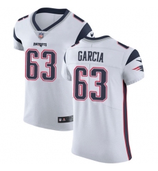 Men's Nike New England Patriots #63 Antonio Garcia White Vapor Untouchable Elite Player NFL Jersey