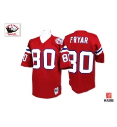 Mitchell and Ness New England Patriots #80 Irving Fryar Red Authentic Throwback NFL Jersey