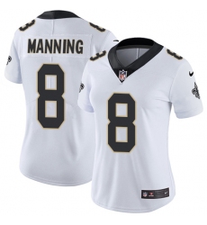 Women's Nike New Orleans Saints #8 Archie Manning Elite White NFL Jersey