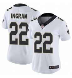 Women's Nike New Orleans Saints #22 Mark Ingram Elite White NFL Jersey