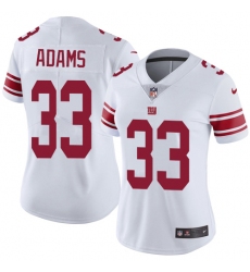 Women's Nike New York Giants #33 Andrew Adams Elite White NFL Jersey