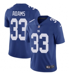 Youth Nike New York Giants #33 Andrew Adams Elite Royal Blue Team Color NFL Jersey