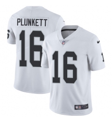 Youth Nike Oakland Raiders #16 Jim Plunkett White Vapor Untouchable Limited Player NFL Jersey