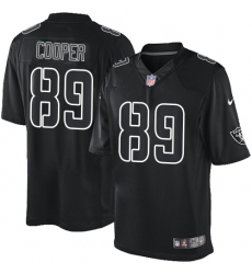 Men's Nike Oakland Raiders #89 Amari Cooper Limited Black Impact NFL Jersey