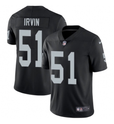 Men's Nike Oakland Raiders #51 Bruce Irvin Black Team Color Vapor Untouchable Limited Player NFL Jersey