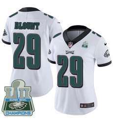 Women's Nike Philadelphia Eagles #29 LeGarrette Blount White Vapor Untouchable Limited Player Super Bowl LII Champions NFL Jersey