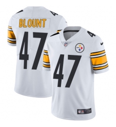 Youth Nike Pittsburgh Steelers #47 Mel Blount White Vapor Untouchable Limited Player NFL Jersey