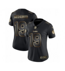 Women's Pittsburgh Steelers #19 JuJu Smith-Schuster Black Gold Vapor Untouchable Limited Player Football Jersey