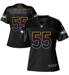 Women's Nike Seattle Seahawks #55 Frank Clark Game Black Team Color NFL Jersey