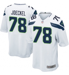 Men's Nike Seattle Seahawks #78 Luke Joeckel Game White NFL Jersey