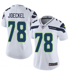 Women's Nike Seattle Seahawks #78 Luke Joeckel White Vapor Untouchable Limited Player NFL Jersey