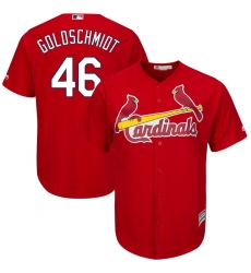 Men's St. Louis Cardinals #46 Paul Goldschmidt Majestic Scarlet Alternate Official Cool Base Player Jersey