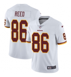Men's Nike Washington Redskins #86 Jordan Reed White Vapor Untouchable Limited Player NFL Jersey