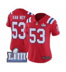 Women's Nike New England Patriots #53 Kyle Van Noy Red Alternate Vapor Untouchable Limited Player Super Bowl LIII Bound NFL Jersey