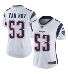 Women's Nike New England Patriots #53 Kyle Van Noy White Vapor Untouchable Limited Player NFL Jersey