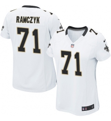 Women's Nike New Orleans Saints #71 Ryan Ramczyk Game White NFL Jersey