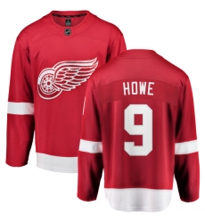 Youth Detroit Red Wings #9 Gordie Howe Fanatics Branded Red Home Breakaway NHL Jersey