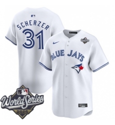 Men's Toronto Blue Jays 31 Max Scherzer White 2025 Home Limited Stitched Jersey