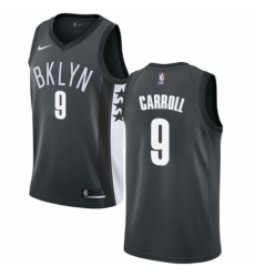 Youth Nike Brooklyn Nets #9 DeMarre Carroll Swingman Gray NBA Jersey Statement Edition