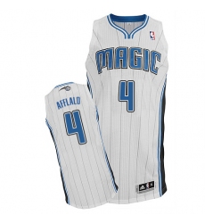 Men's Adidas Orlando Magic #4 Arron Afflalo Authentic White Home NBA Jersey