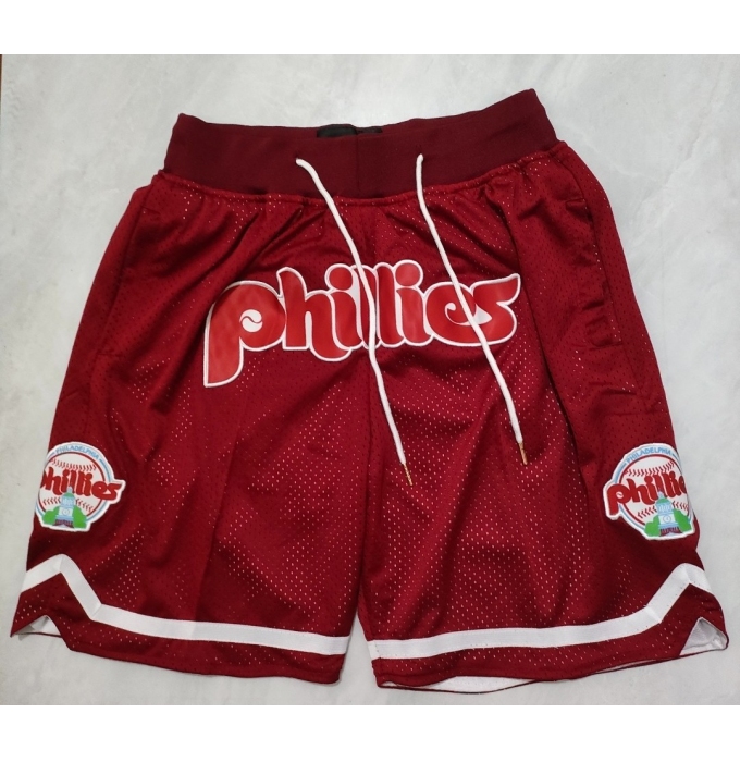 Men's Philadelphia Phillies Red Just Don Shorts Shorts