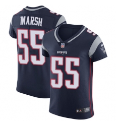 Men's Nike New England Patriots #55 Cassius Marsh Navy Blue Team Color Vapor Untouchable Elite Player NFL Jersey
