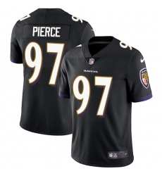 Youth Nike Baltimore Ravens #97 Michael Pierce Black Alternate Vapor Untouchable Limited Player NFL Jersey