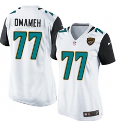 Women's Nike Jacksonville Jaguars #77 Patrick Omameh Game White NFL Jersey