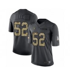 Youth Oakland Raiders #52 Marquel Lee Limited Black 2016 Salute to Service Football Jersey