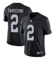 Men's Nike Oakland Raiders #2 Giorgio Tavecchio Black Team Color Vapor Untouchable Limited Player NFL Jersey