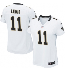 Women's Nike New Orleans Saints #11 Tommylee Lewis Game White NFL Jersey