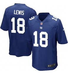 Men's Nike New York Giants #18 Roger Lewis Game Royal Blue Team Color NFL Jersey