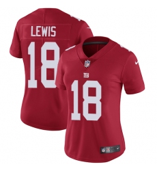 Women's Nike New York Giants #18 Roger Lewis Red Alternate Vapor Untouchable Elite Player NFL Jersey