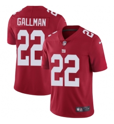 Youth Nike New York Giants #22 Wayne Gallman Red Alternate Vapor Untouchable Limited Player NFL Jersey