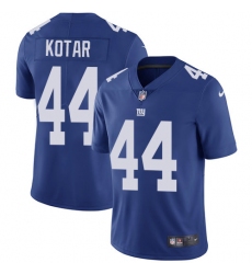 Youth Nike New York Giants #44 Doug Kotar Royal Blue Team Color Vapor Untouchable Elite Player NFL Jersey