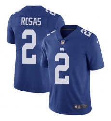 Youth Nike New York Giants #2 Aldrick Rosas Royal Blue Team Color Vapor Untouchable Elite Player NFL Jersey