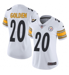 Women's Nike Pittsburgh Steelers #20 Robert Golden White Vapor Untouchable Limited Player NFL Jersey
