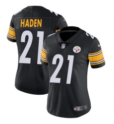 Women's Nike Pittsburgh Steelers #21 Joe Haden Black Team Color Vapor Untouchable Limited Player NFL Jersey