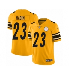 Women's Pittsburgh Steelers #23 Joe Haden Limited Gold Inverted Legend Football Jersey