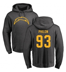 NFL Nike Los Angeles Chargers #93 Darius Philon Ash One Color Pullover Hoodie