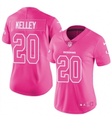 Women's Nike Washington Redskins #20 Rob Kelley Limited Pink Rush Fashion NFL Jersey