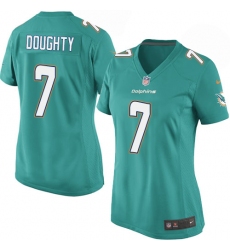 Women's Nike Miami Dolphins #7 Brandon Doughty Game Aqua Green Team Color NFL Jersey
