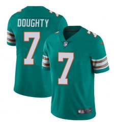 Youth Nike Miami Dolphins #7 Brandon Doughty Aqua Green Alternate Vapor Untouchable Elite Player NFL Jersey