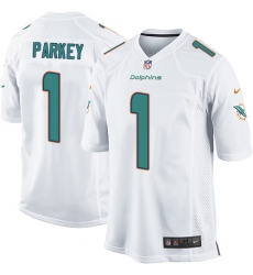 Men's Nike Miami Dolphins #1 Cody Parkey Game White NFL Jersey