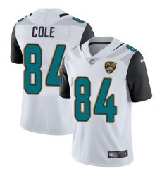 Men's Nike Jacksonville Jaguars #84 Keelan Cole White Vapor Untouchable Limited Player NFL Jersey