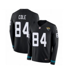 Youth Nike Jacksonville Jaguars #84 Keelan Cole Limited Black Therma Long Sleeve NFL Jersey